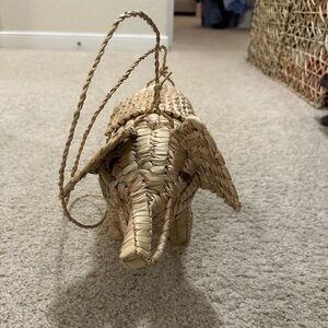 Handwoven Elephant Straw Bag